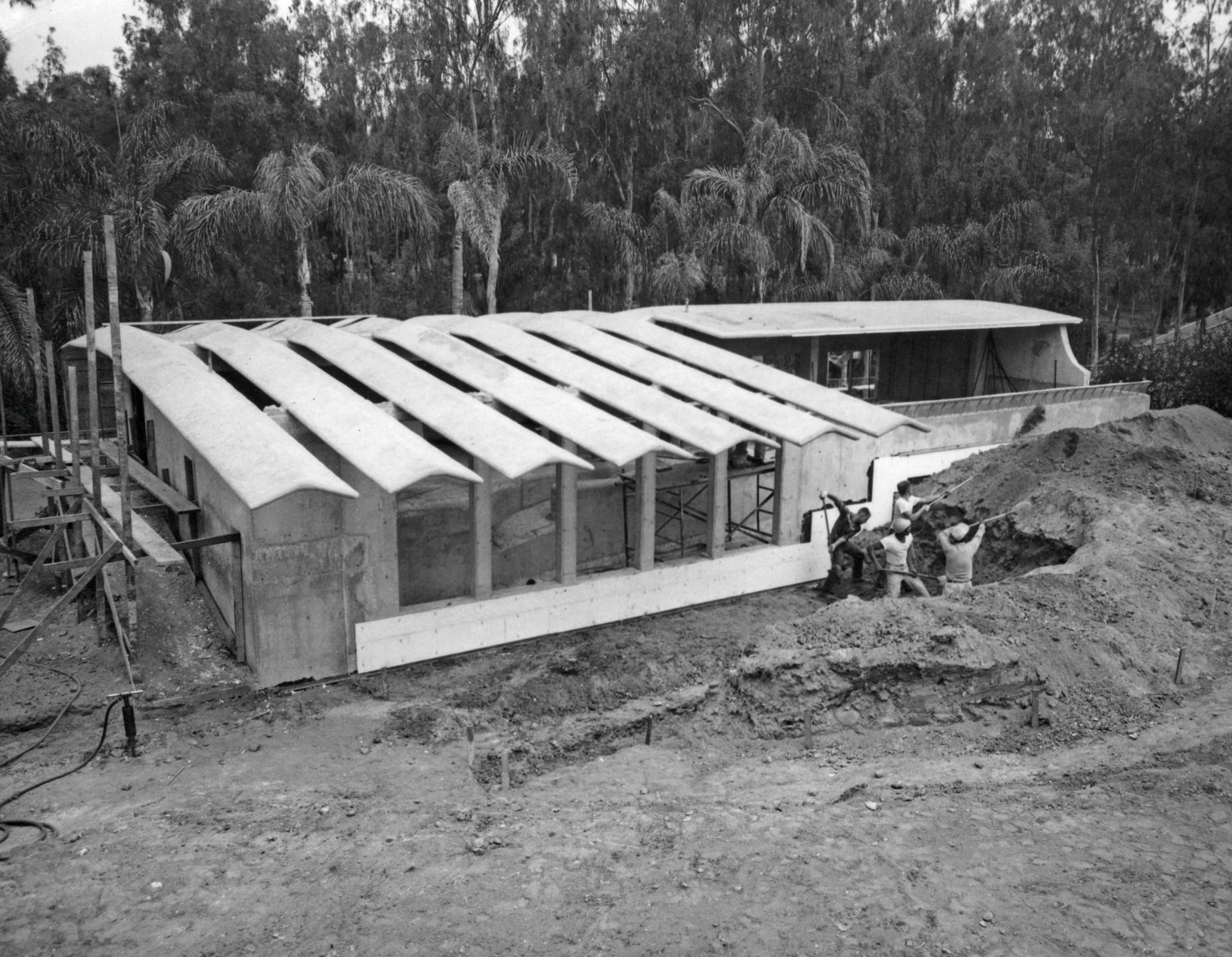 Penguin Pavilion under construction