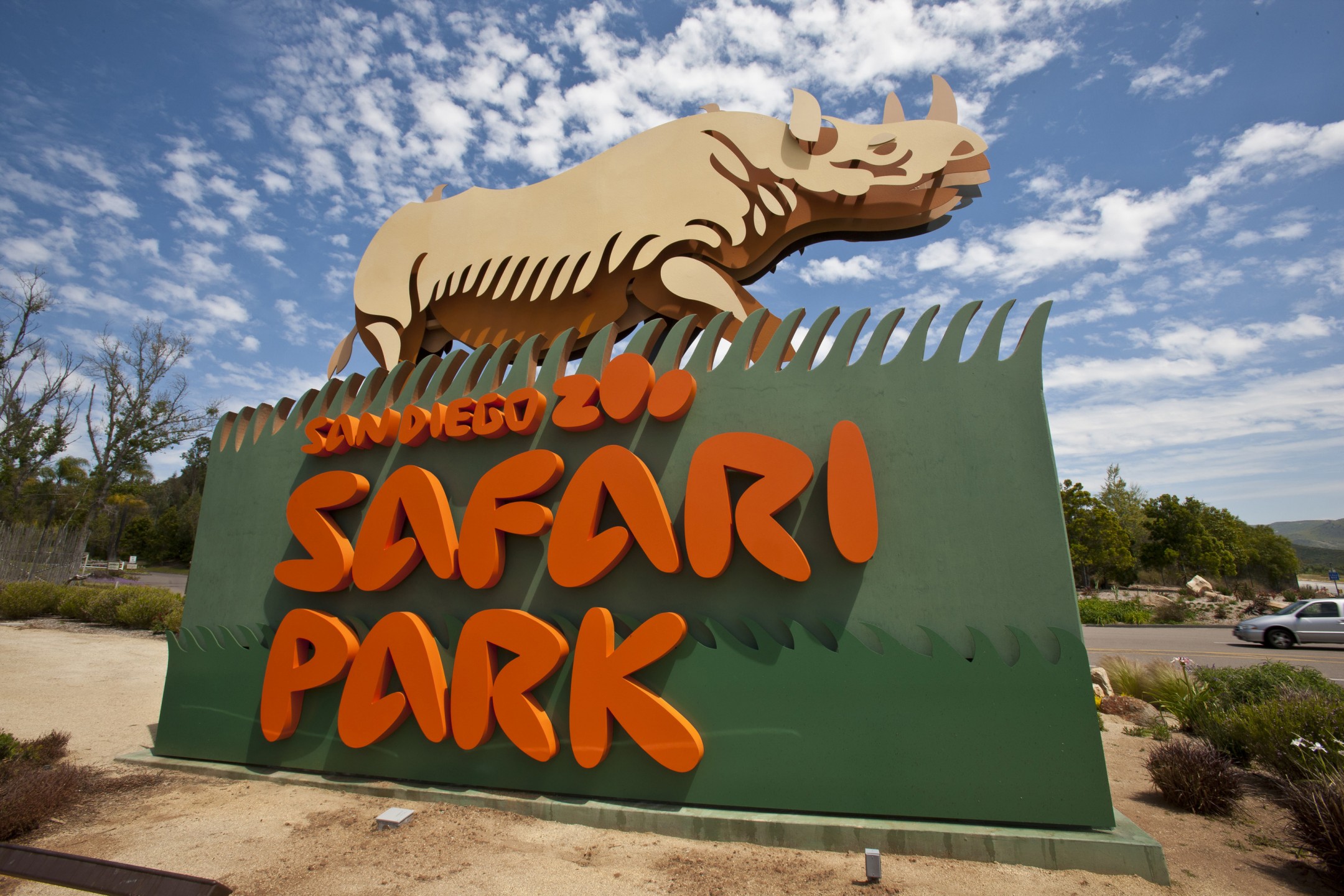 Safari Park entrance sign