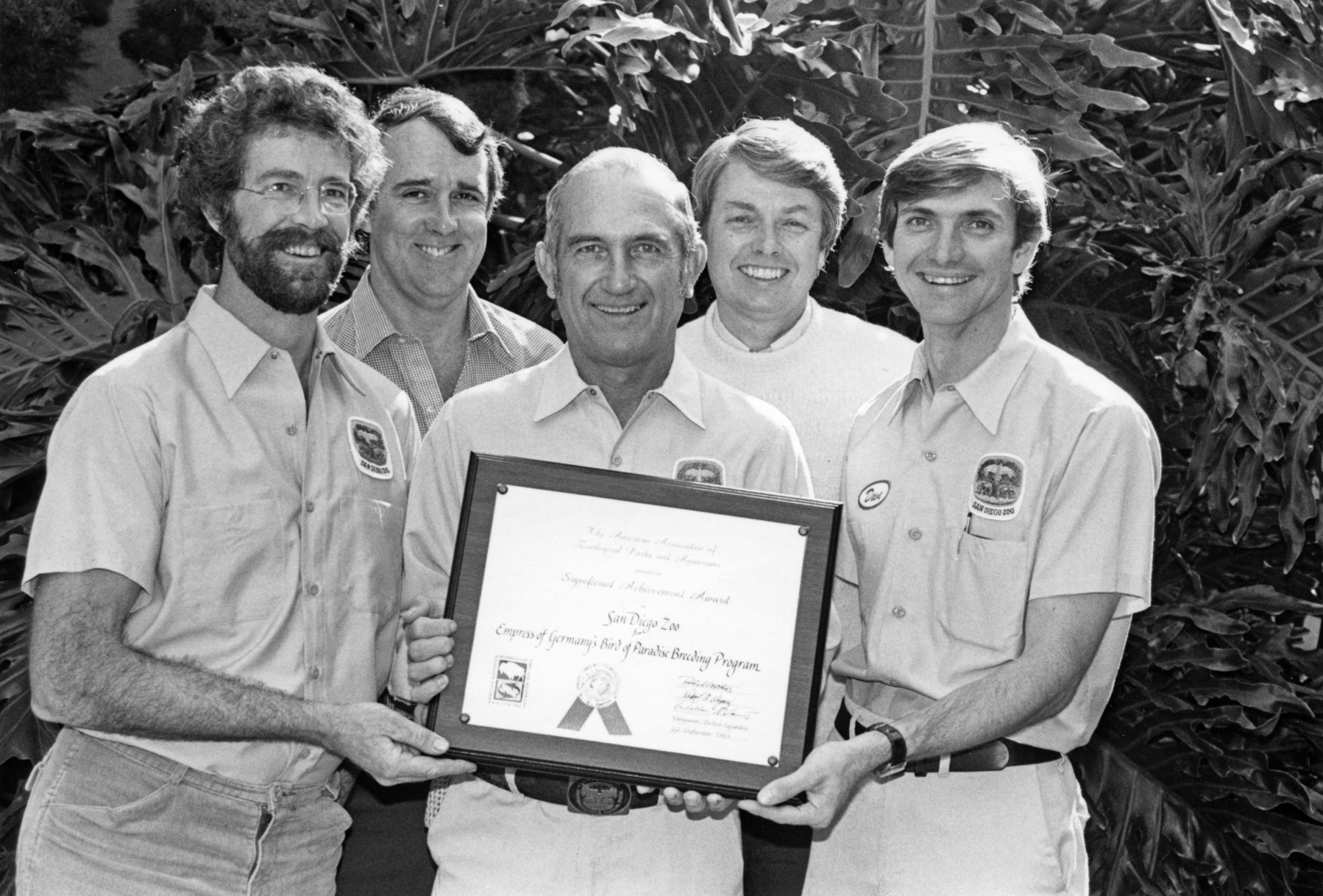 Bird keepers and bird of paradise breeding program award