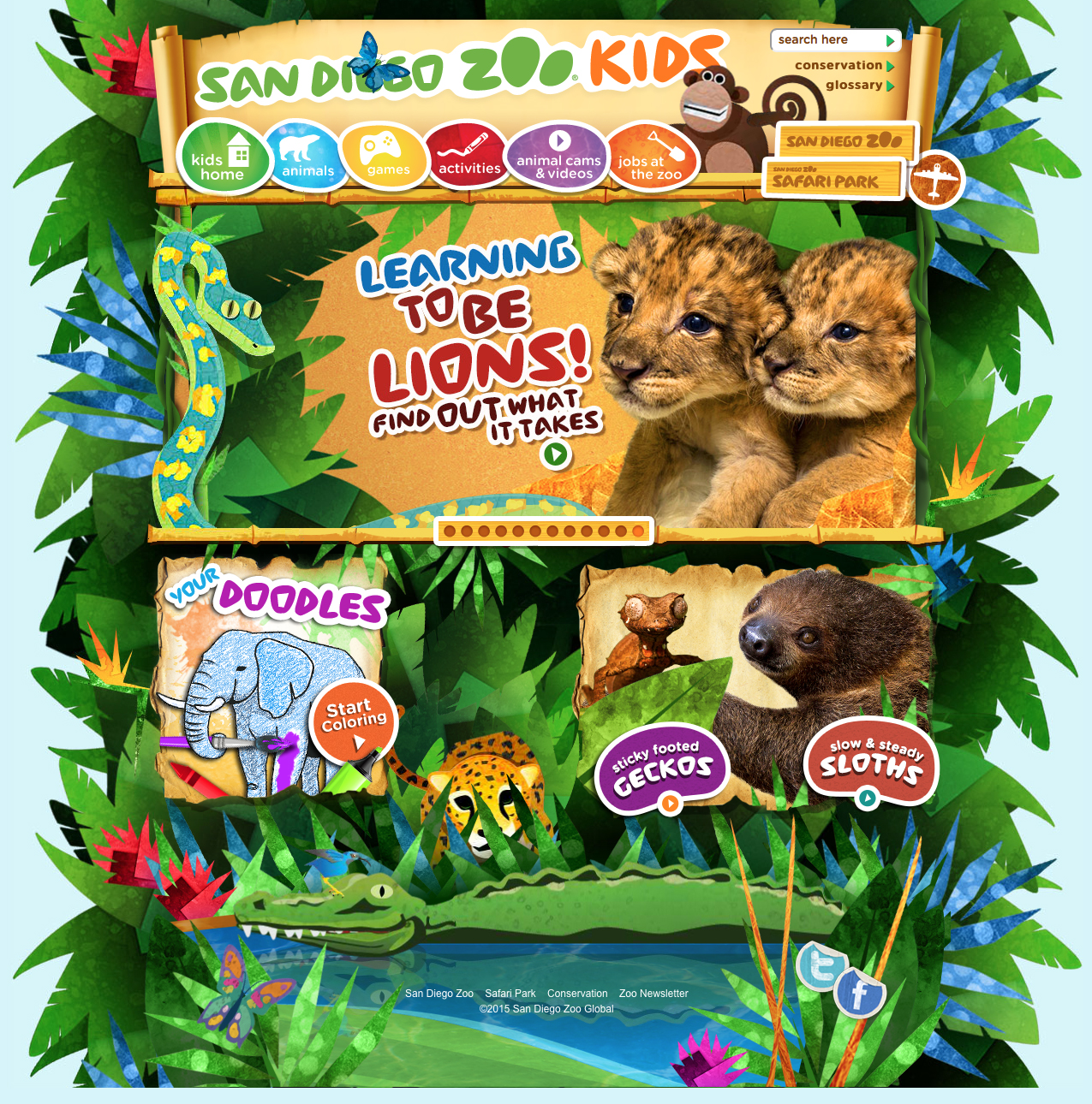 San Diego Zoo Kids website