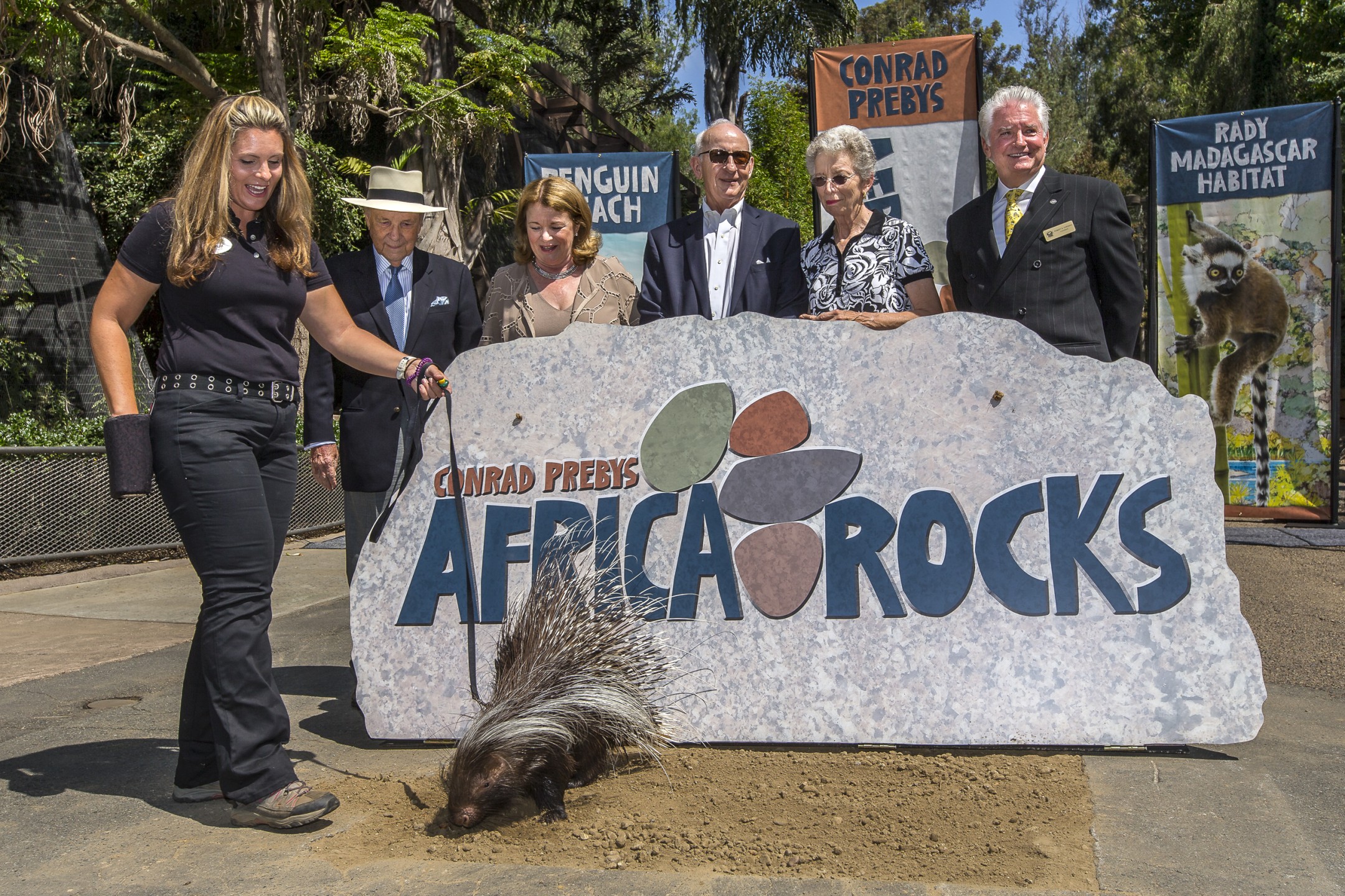 Groundbreaking ceremony for Conrad Prebys Africa Rocks
