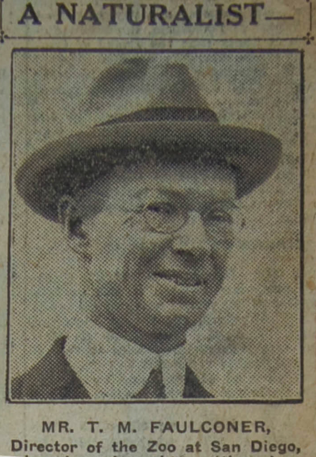 Tom Faulconer newspaper photo, 1925