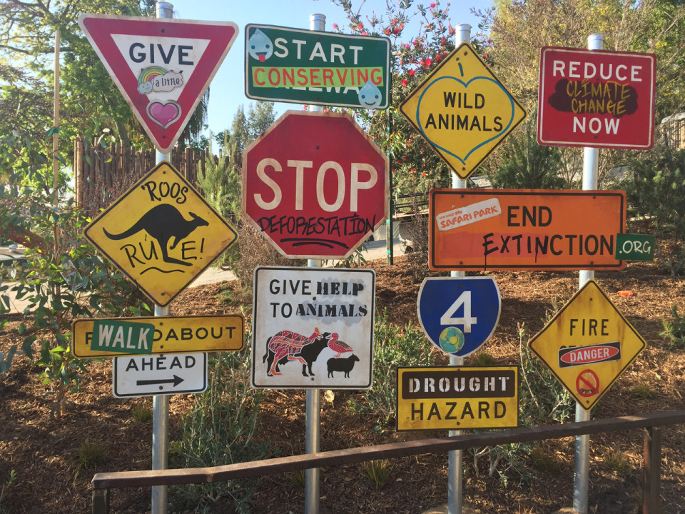 Interpretive sign at Walkabout Australia using a 